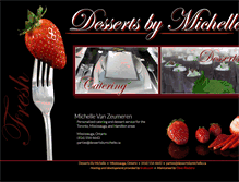 Tablet Screenshot of dessertsbymichelle.ca